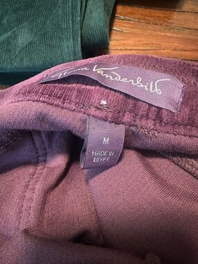 Gloria Vanderbilt Plum Corduroy Pants leggings